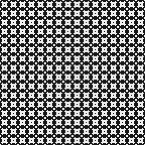 Schwarz Weißes Kreuzmuster Mit Punkten Zur Generativen Illustration Der Kunst — Stockvektor