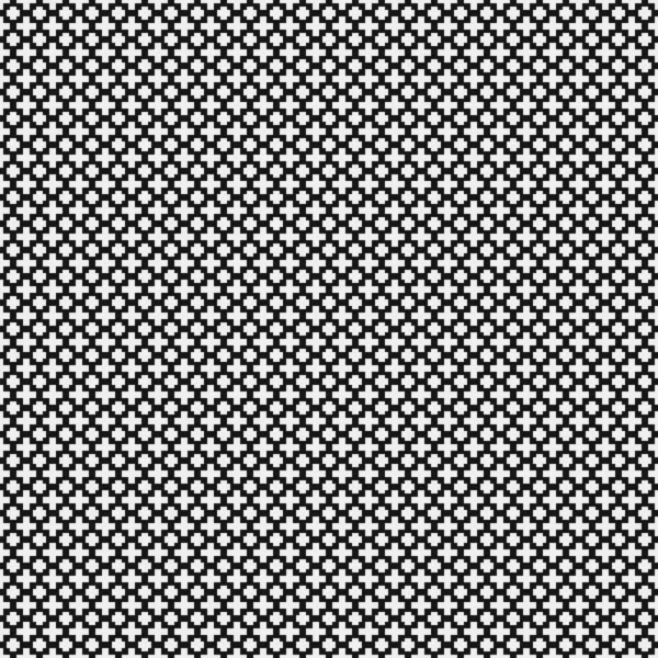 Seamless Pattern Black White Geometric Shapes Generative Computational Art Vector — Stock Vector