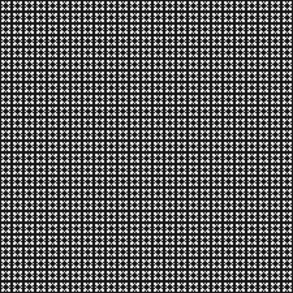 Patrón Abstracto Blanco Negro Logo Generativo Computacional Ilustración Arte — Vector de stock