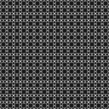 Soyut siyah ve beyaz süs desenli vektör çizimi