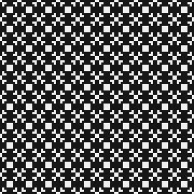 Soyut siyah ve beyaz süs desenli vektör çizimi