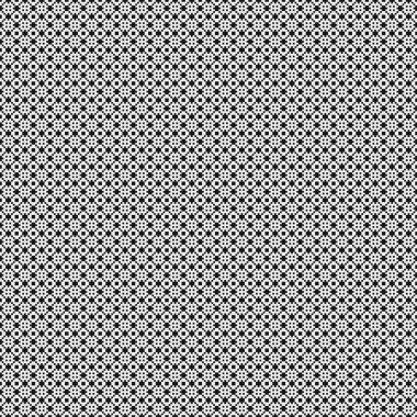 Soyut siyah ve beyaz süs desenli vektör çizimi