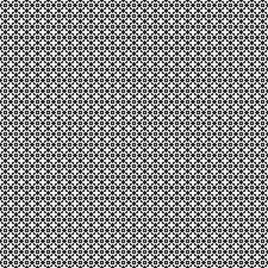 Soyut siyah ve beyaz süs desenli vektör çizimi