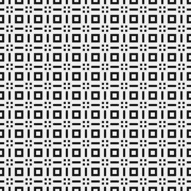 Soyut siyah ve beyaz süs desenli vektör çizimi