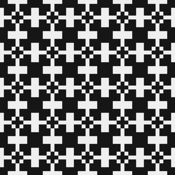 Abstrato Preto Branco Padrão Ornamental Ilustração Vetorial — Vetor de Stock