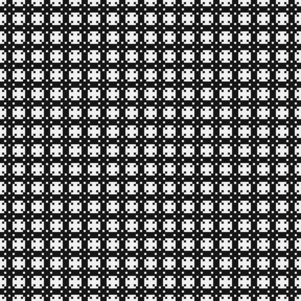 Motif Croix Noir Blanc Pois Illustration Art Génératif — Image vectorielle