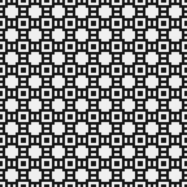 Ilustración Abstracta Del Vector Patrón Ornamental Blanco Negro — Vector de stock