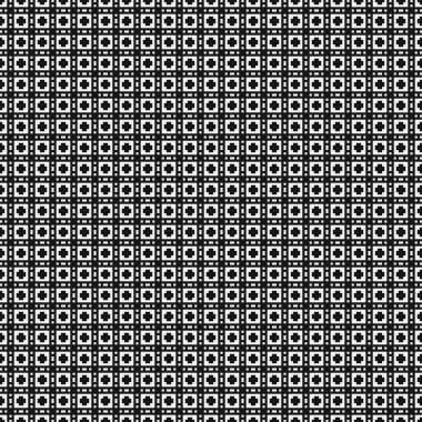 Soyut siyah ve beyaz süs desenli vektör çizimi