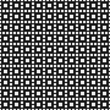 Soyut siyah ve beyaz süs desenli vektör çizimi