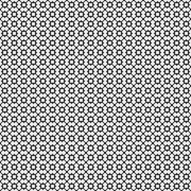 Soyut siyah ve beyaz süs desenli vektör çizimi