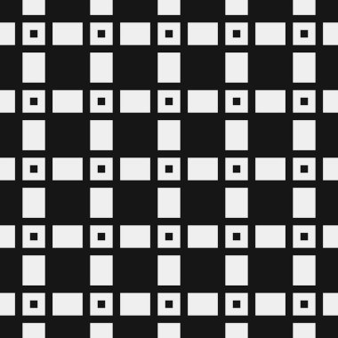 Soyut siyah ve beyaz süs desenli vektör çizimi