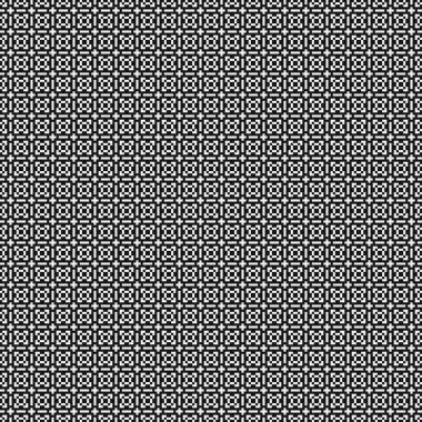 Soyut siyah ve beyaz süs desenli vektör çizimi