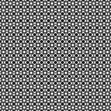 Soyut siyah ve beyaz süs desenli vektör çizimi