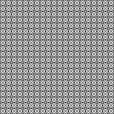 Soyut siyah ve beyaz süs desenli vektör çizimi