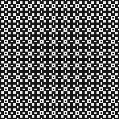 Soyut siyah ve beyaz süs desenli vektör çizimi