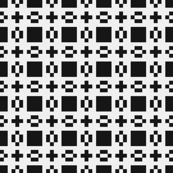 Ilustración Abstracta Del Vector Patrón Ornamental Blanco Negro — Vector de stock