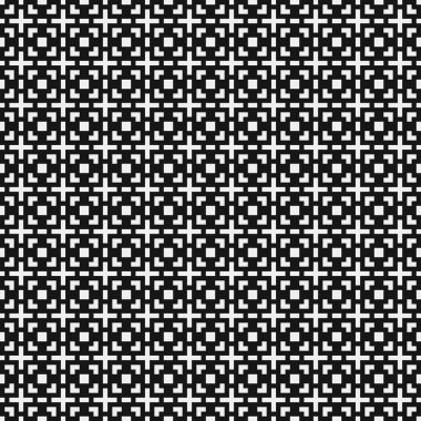 Noktalı siyah ve beyaz haç desenleri üretici sanat çizimleri