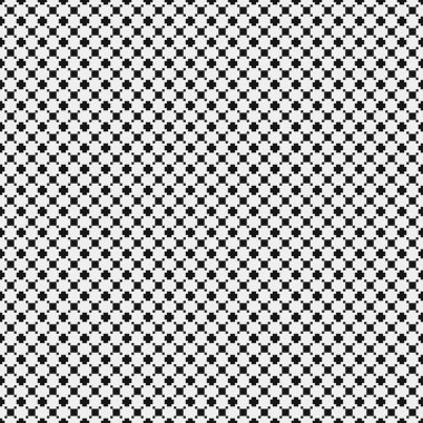 Soyut siyah ve beyaz süs desenli vektör çizimi