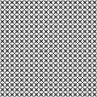 Soyut siyah ve beyaz süs desenli vektör çizimi