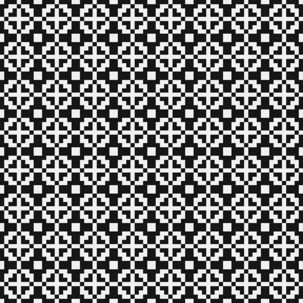 Ilustración Abstracta Del Vector Patrón Ornamental Blanco Negro — Archivo Imágenes Vectoriales