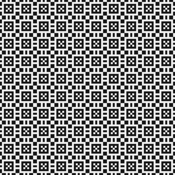 Ilustración Abstracta Del Vector Patrón Ornamental Blanco Negro — Vector de stock