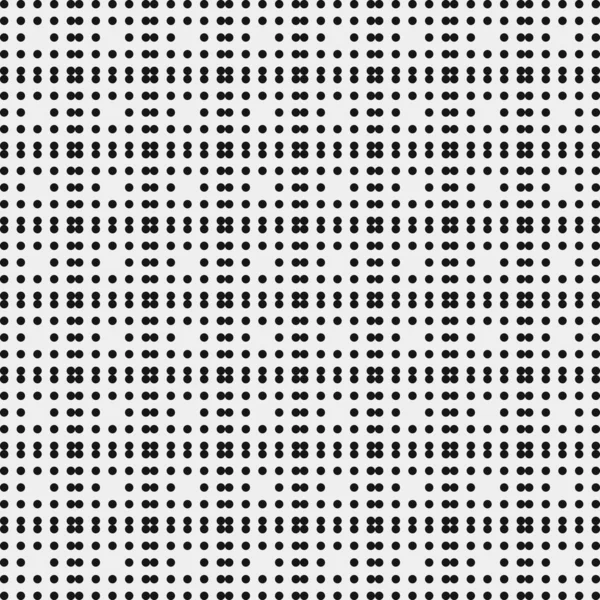 Nahtloses Muster Schwarz Weißer Geometrischer Formen Generative Computational Art Vektor — Stockvektor