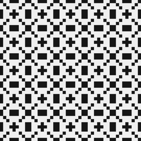 Ilustración Abstracta Del Vector Patrón Ornamental Blanco Negro — Vector de stock