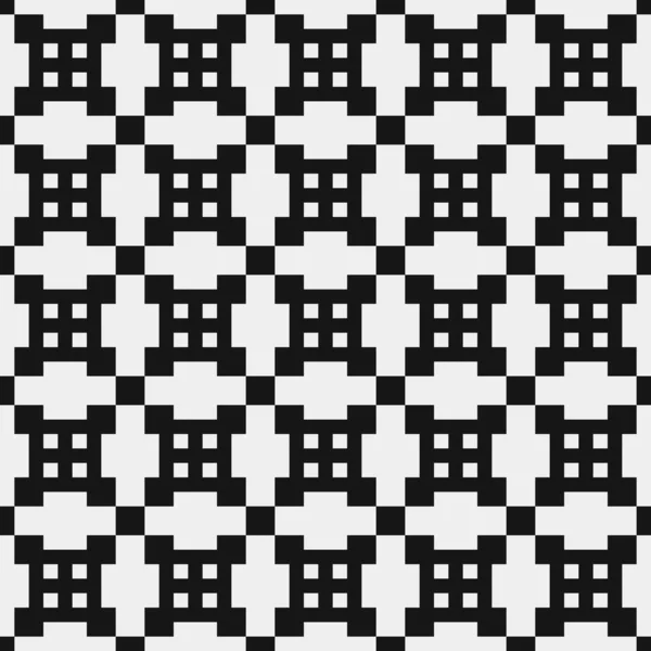 Motif Croix Noir Blanc Pois Illustration Art Génératif — Image vectorielle