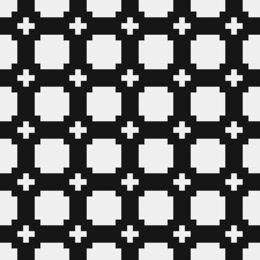 Noktalı siyah ve beyaz haç desenleri üretici sanat çizimleri