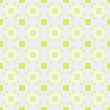 Yeşil ve sarı kareli pürüzsüz desen