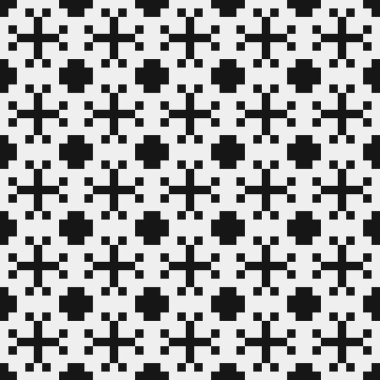 Siyah ve beyaz çizgileri olan kusursuz desen, vektör illüstrasyonu