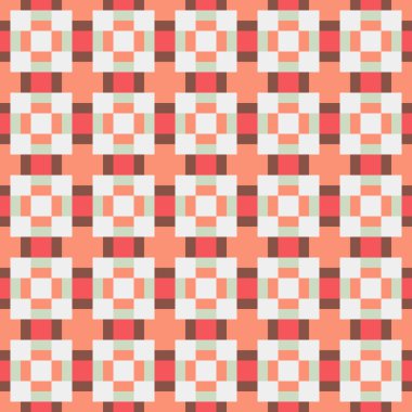 Geometrik şekilli kusursuz desen. vektör illüstrasyonu.