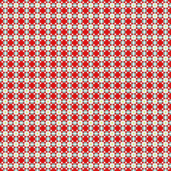 Kırmızı ve beyaz çiçekli kusursuz desen