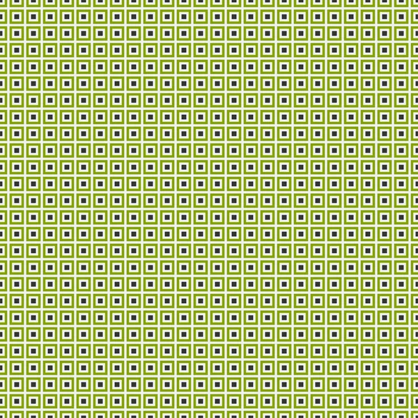 Seamless Pattern Green Yellow Squares — Stock Vector