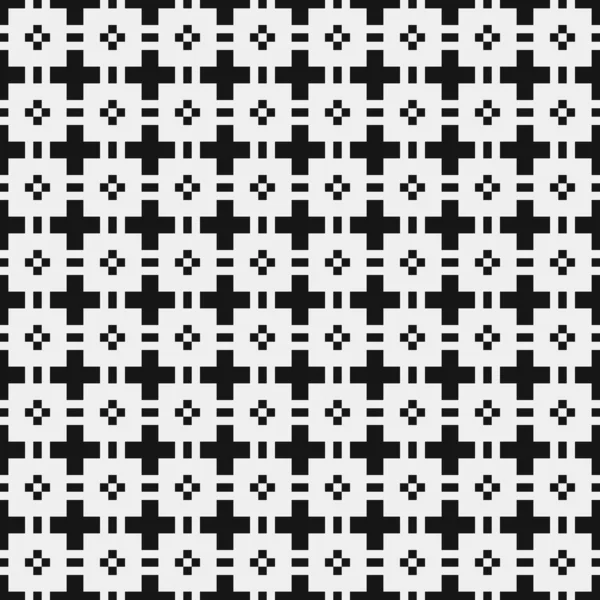 Vektor Illustration Schwarz Weiß Kreuzmuster Hintergrund — Stockvektor