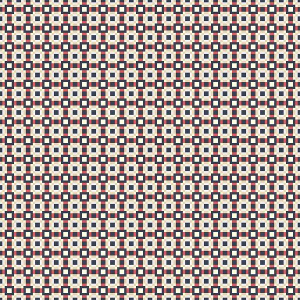 Naadloos Patroon Met Rode Witte Vierkantjes — Stockvector