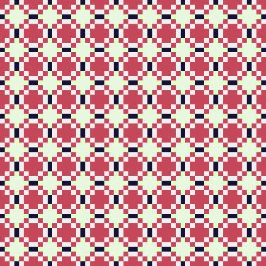 Geometrik şekilli kusursuz desen. vektör illüstrasyonu.