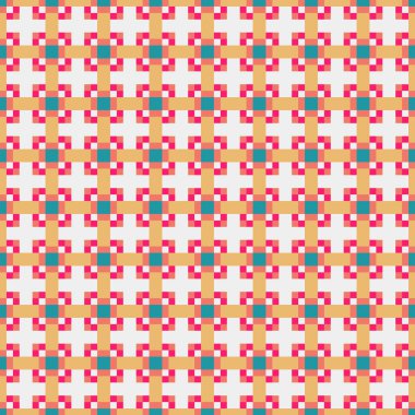 Geometrik şekilli kusursuz desen. vektör illüstrasyonu.