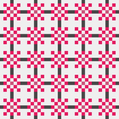 Soyut geometrik dikişsiz desen kümesinin vektör çizimi