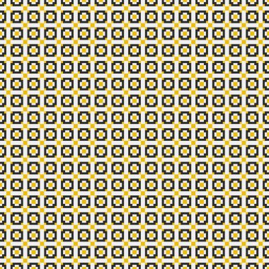 Sarı ve siyah yıldızlı kusursuz desen