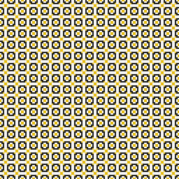 Seamless Pattern Yellow Black Stars — Stock Vector
