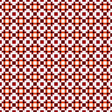 Kırmızı ve beyaz kareli kusursuz desen