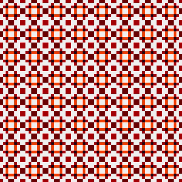 Seamless Pattern Red White Squares — Stock Vector