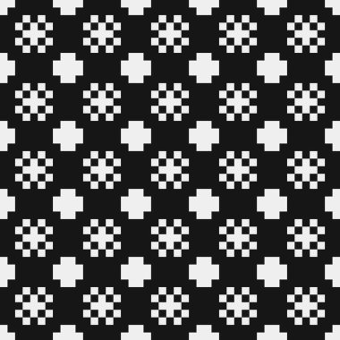vektör çizimi, siyah ve beyaz çapraz desen arkaplanı