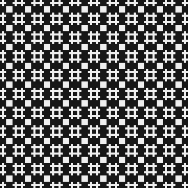 Vector Illustration Black White Cross Pattern Background — Stock Vector