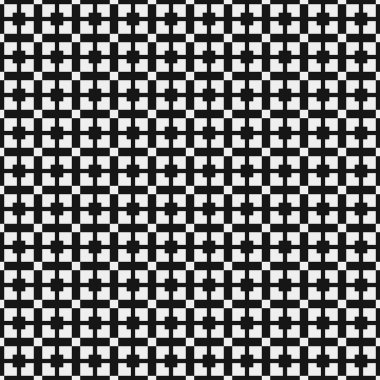 Noktalı siyah ve beyaz haç desenleri üretici sanat çizimleri