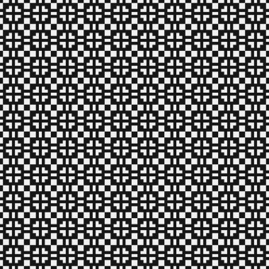 Noktalı siyah ve beyaz haç desenleri üretici sanat çizimleri