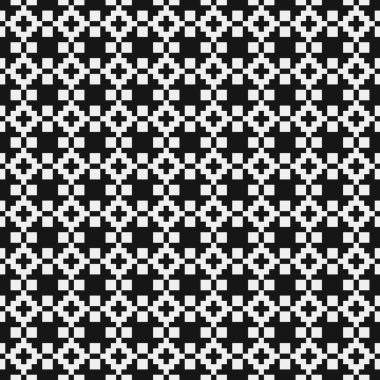 Noktalı siyah ve beyaz haç desenleri üretici sanat çizimleri