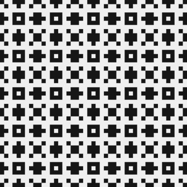 Siyah ve beyaz çizgileri olan kusursuz desen, vektör illüstrasyonu