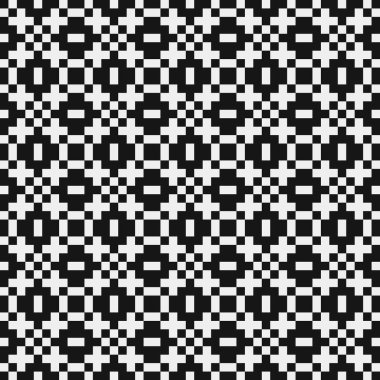 Noktalı siyah ve beyaz haç desenleri üretici sanat çizimleri